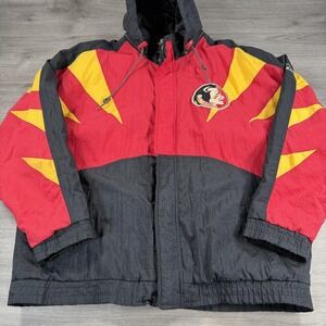 Vintage Florida State Seminoles Jacket Mens XL Sharktooth NCAA Football Apex One